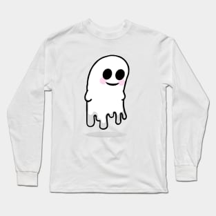 Happy Kawaii Cutey Ghost Long Sleeve T-Shirt